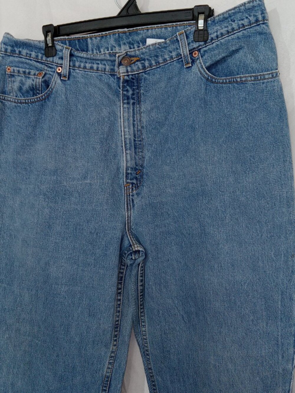 Vintage 90s Levi’s Mom Jeans USA Made High Rise Tapered Med Wash Two Pair Sz 20 - Picture 10 of 16